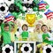 Soccer Balloons Set 11 Pcs, Football Balloons Party Decorations Gold Winner Trophy Balloon USA Patriotic Anniversary World Cup Soccer Sports Theme Party Decorations